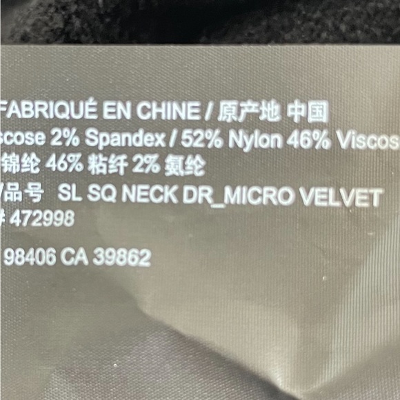 New! Theory Black Micro Velvet Sleeveless Mini Dress nwot 22735 - Picture 10 of 11